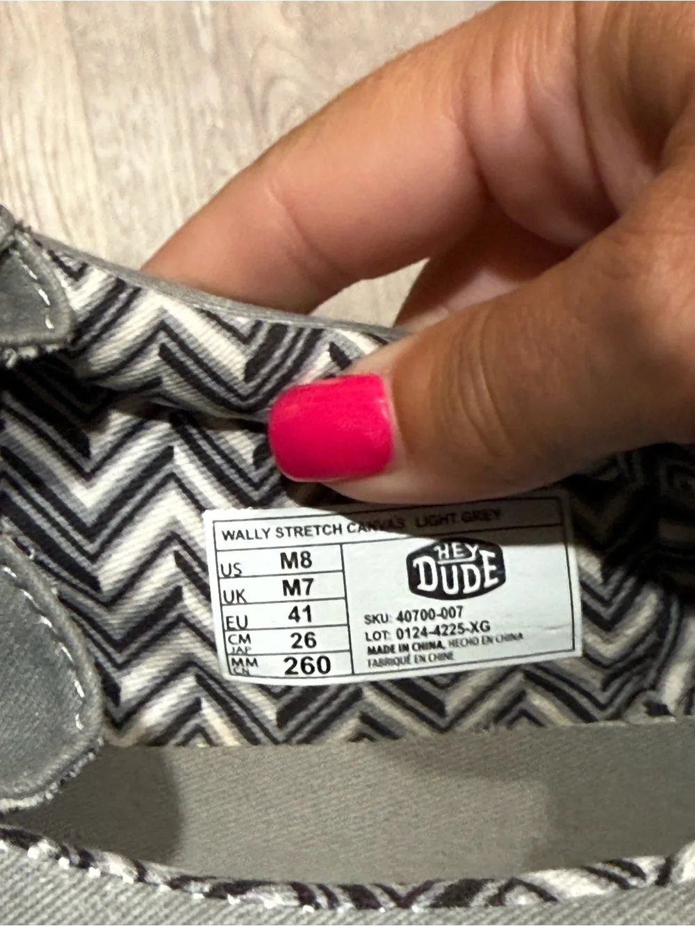 Hey Dude mens Wally Slip-On Shoes in Gray